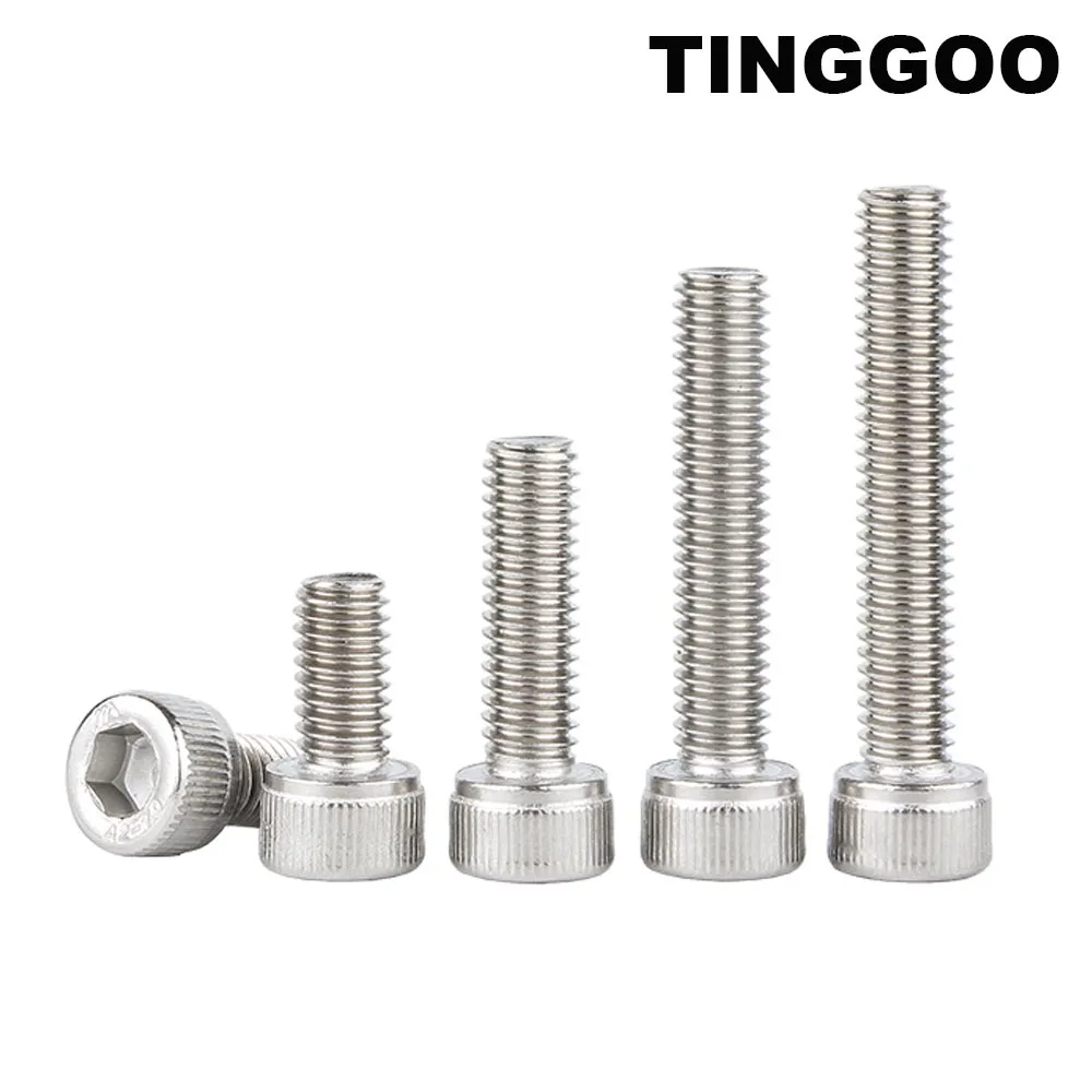 1/2/5/10pcs Left-handed Thread M3 M4 M5 M6 M8 M12 DIN912 304 A2-70 Stainless Steel Hexagon Hex Socket Head Allen Cap Screw Bolt