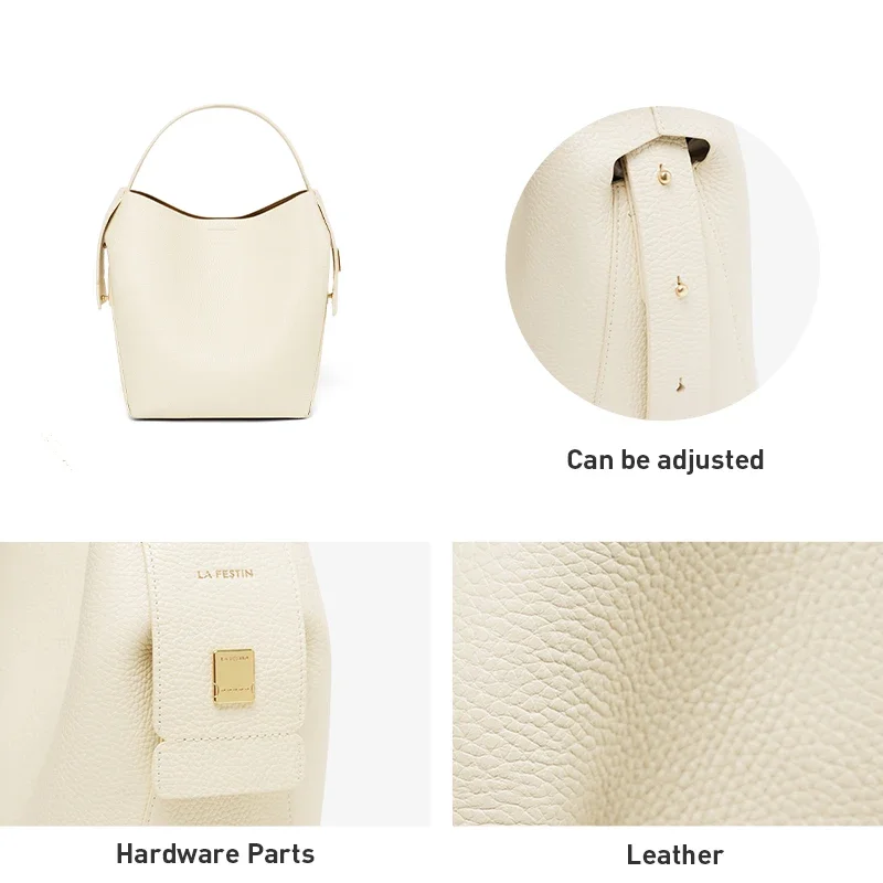 LOERSS-Sac à Main en Cuir group de Grande Capacité pour Femme, Bandoulière de Luxe, Cuir de Vache, Portable, Femme, E27