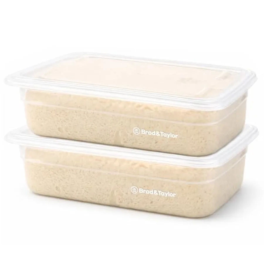 

Proofing Container Pack With 6L Capacity Fits Up to 3000 Grams of Dough Dough Rising Box for Bread Sourdough and Pizza (Dishwas