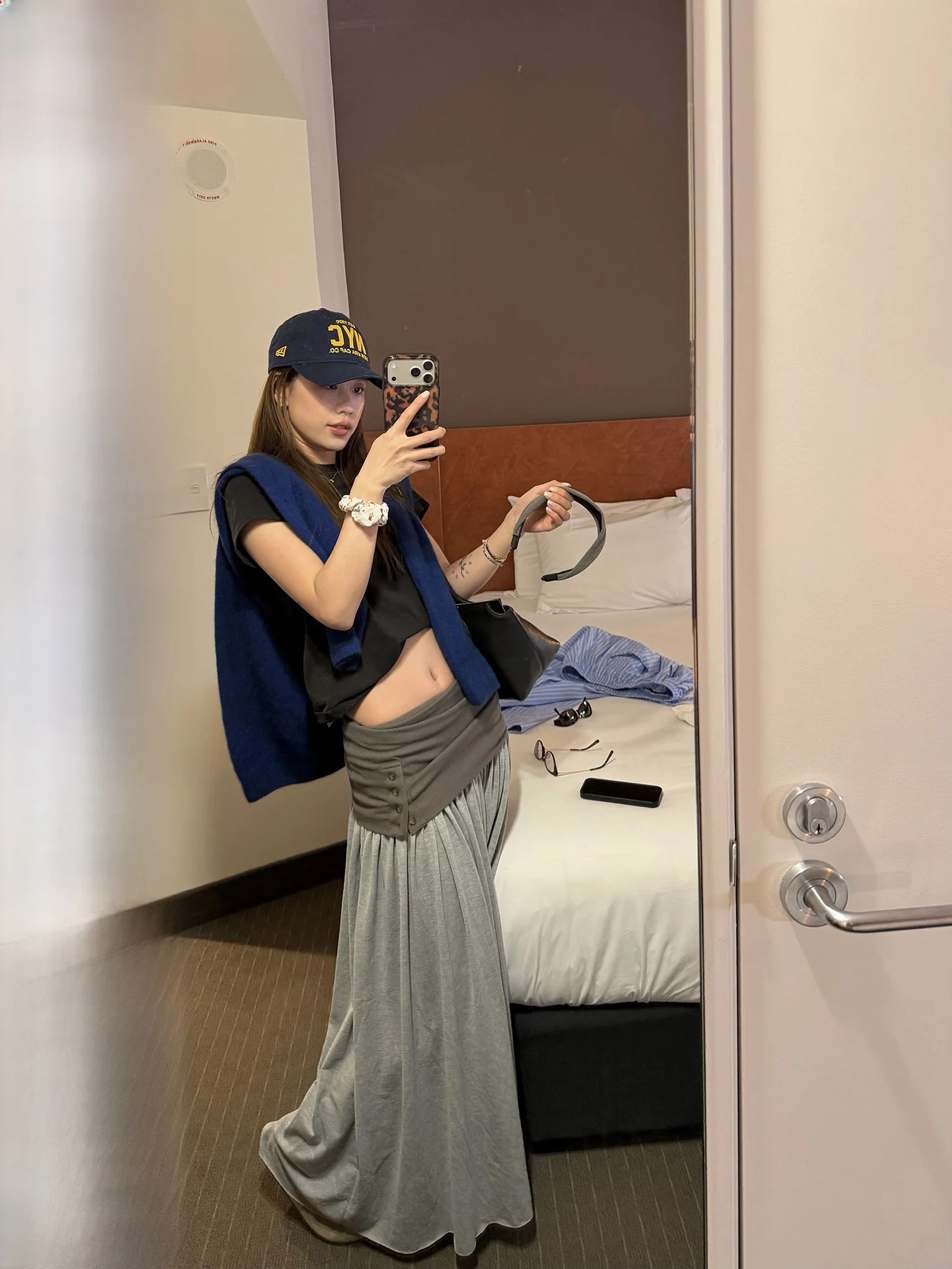 

Юбка LelyMooch Original Design средней длины А-силуэта для женщин, простая, элегантная, повседневная, теплая, из смесового полиэстера