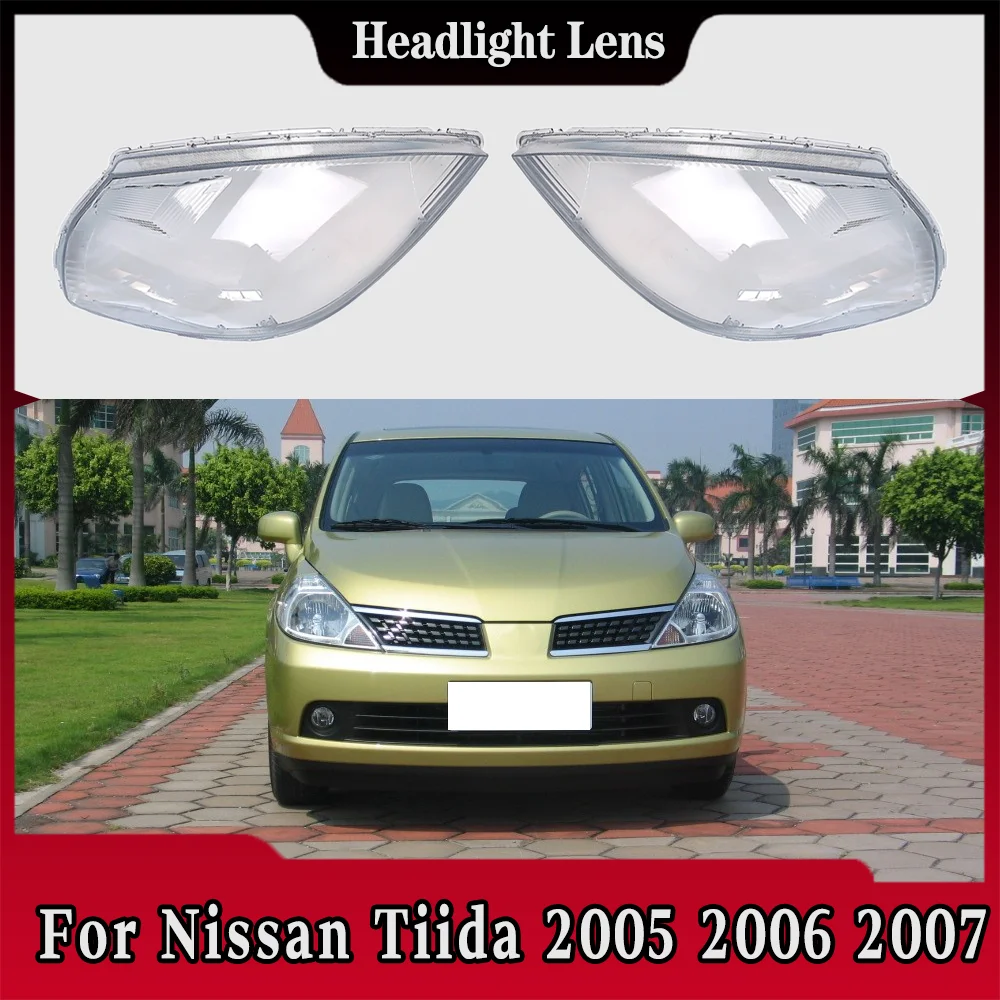 

Car Accessories Headlight Lens Cover Headlamp Shell Lampshade Transparent Mask Plexiglass For Nissan Tiida 2005 2006 2007