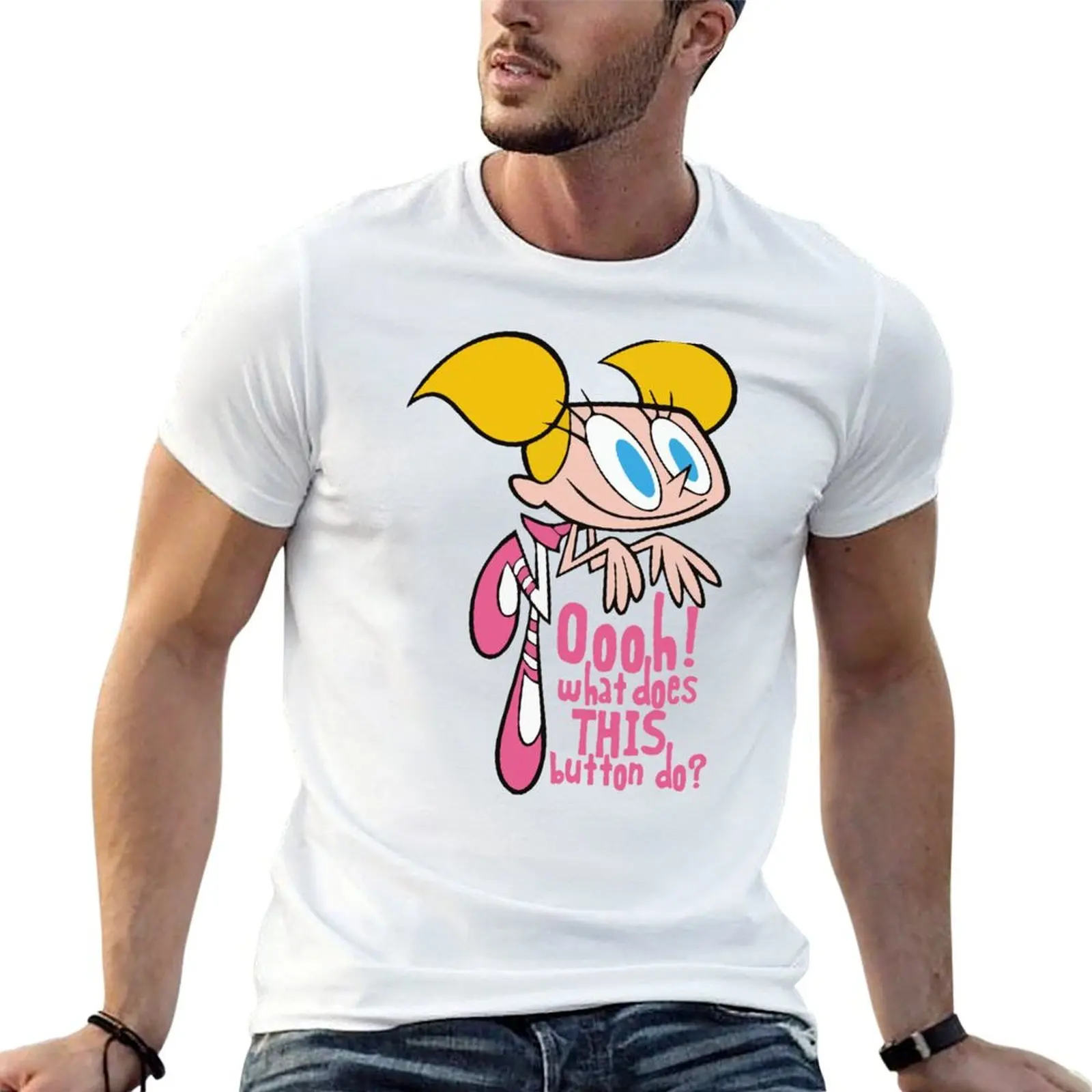 DeeDee - Oooh! What does this button do? T-Shirt Work Casual Loose Fit T-Shirt