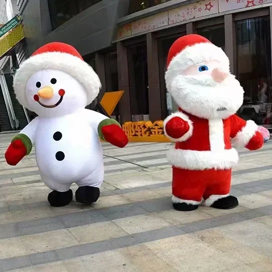 260cm Inflatable Snowman Santa Claus Cartoon character Mascot Costume Advertising Ceremony Fancy Dress Party Animal carnival