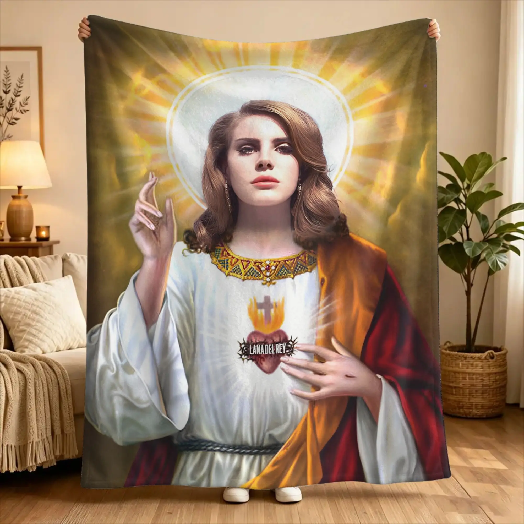 Lana Del Rey Singer Lizzy Grant  Soft Blanket Plush Bedding Throws Street Trend Couch Bed Flannel Bedspread Sofa Bed Cover