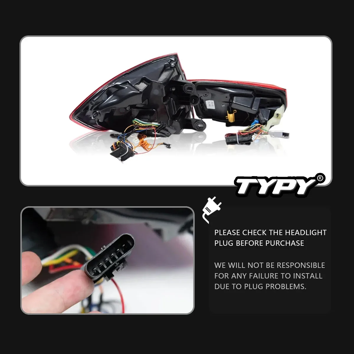 

TYPY New LED Tail Lamp Upgrade Modified For BMW 3 Series F30 F35 Taillight 2013-2018 Dynamic Signal Tail Lamp Auto Accessories
