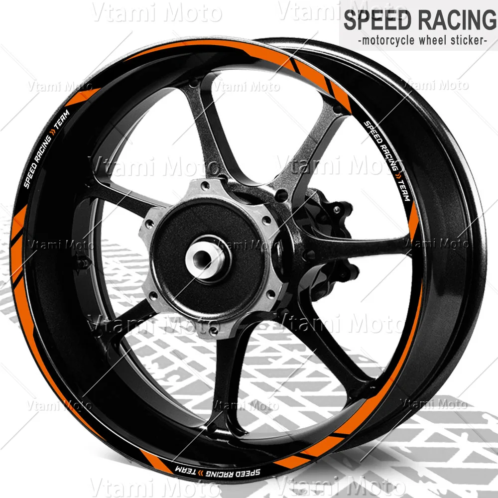 Reflective Motorcycle Wheel Sticker Rim Decals 17 Inch For KTM Duke 990 890 790 690 390 250 200 1390 Super Duke R