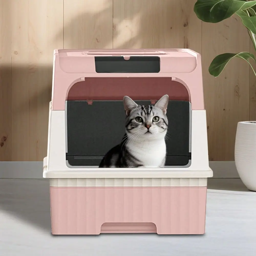 

Litter Tray Sifting Scoop Kit, Pet Hygiene Box, Easy Clean Cat Accessories Apartment Bedroom Bathroom Living Room For Apartment