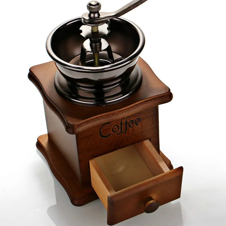 

Manual Coffee Grinder - Classic Italian Style Hand Crank Mill with Adjustable Portable Multipurpose Bean Grinding Machine