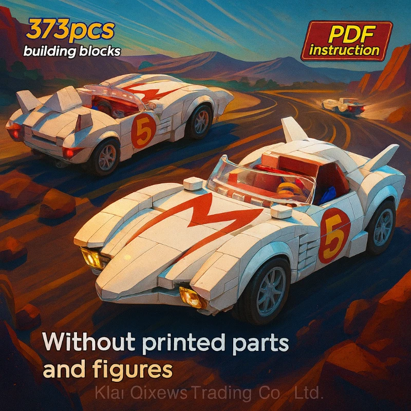

320 Pieces MOC Car Model Speed Champion Racing Vehicle DIY Creative Educational Children's Building Blocks Gift