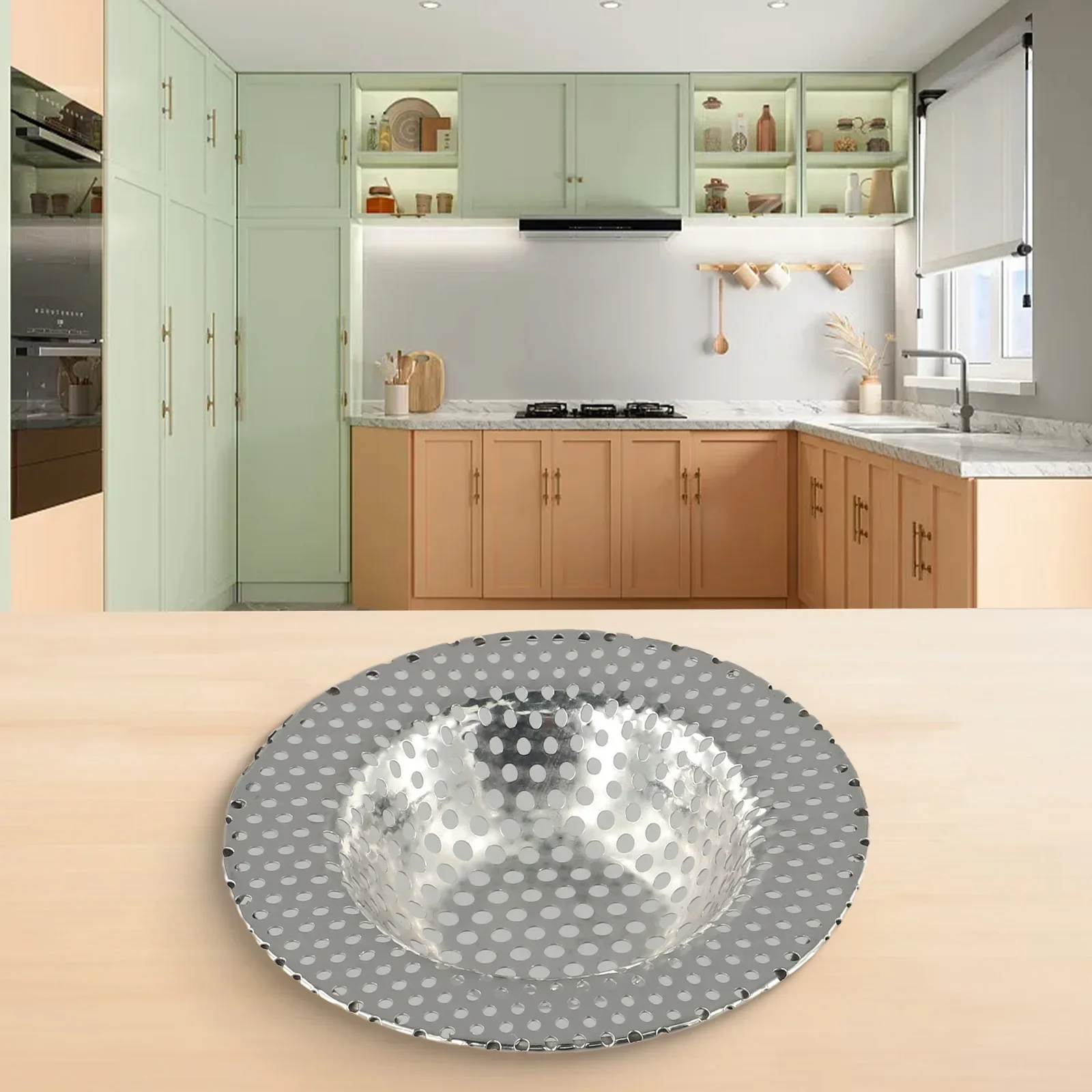 

Anti-blocking Bathtub Sink Shower Food Hair Catcher Drain Plug Filter Strainer Stainless Steel Home Furnishings