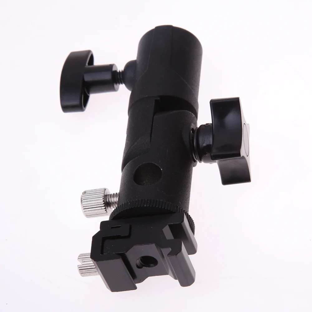 Photo Studio Parts Swivel Light Stand Flash Shoe Umbrella Holder Universal Metal Flash Bracket Adapter Accessories for Canon