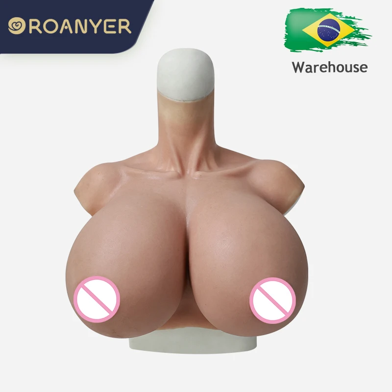 ROANYER C D G S Cup transgender Huge Breast Forms for Crossdresser Silicone Artificial Realistic big Fake Boobs Drag queen