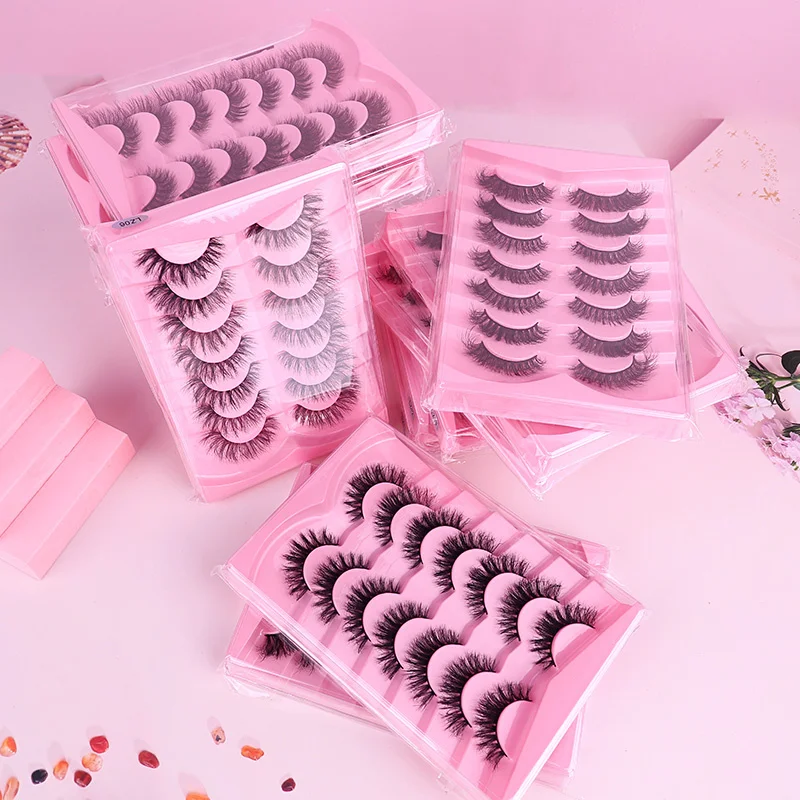 自然なふわふわシミュレーション 軽くて快適な揚げ髪のような 7ペア 国内製 3D立体まつげ