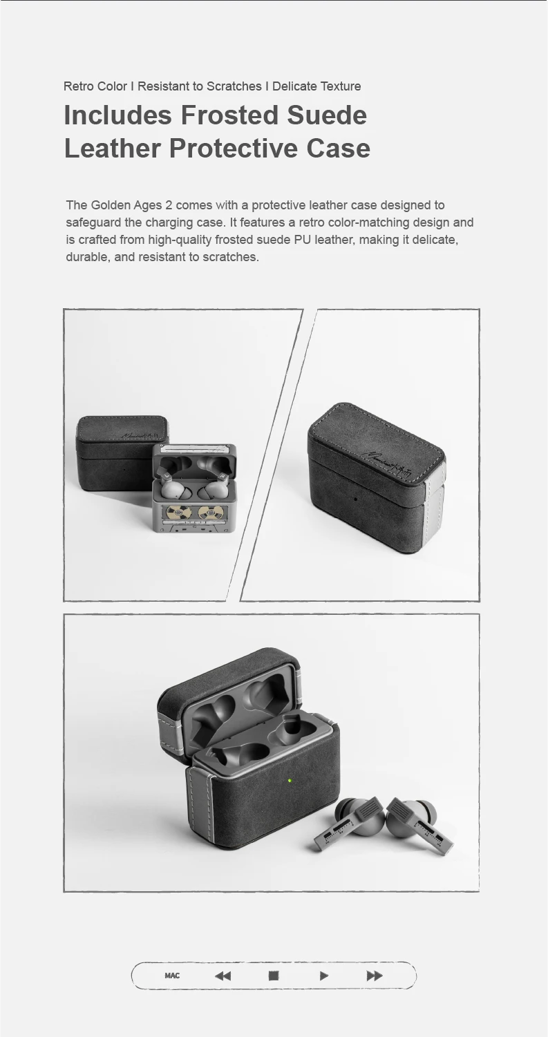 MOONDROP Golden Ages 2 TWS Kopfhörer ANC Bluetooth 6.0 LDAC VDSF Gaming-Kopfhörer mit einstellbarer Ausgangsverstärkung – Detail 23