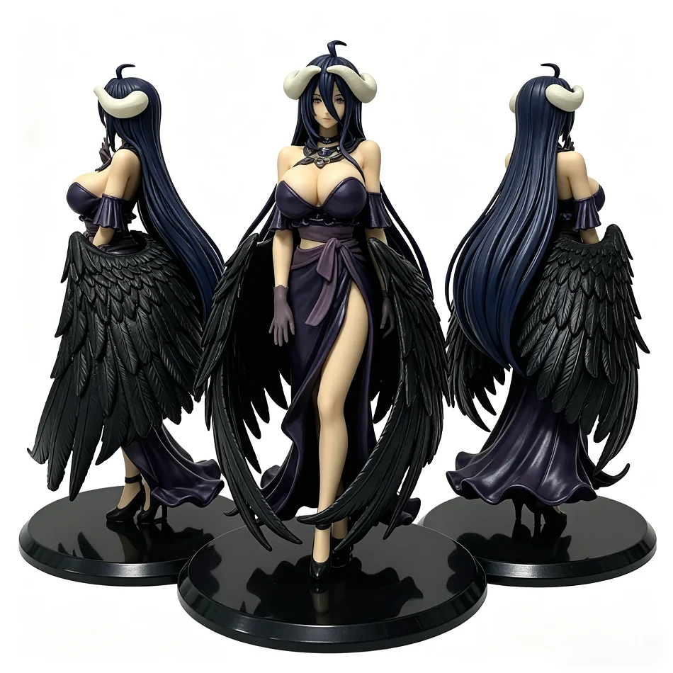 Figura de Anime Overlord, Albedo en Vestido de Fiesta, Figura de Acción de Chica Bonita, Figura de PVC, Decoración de Escritorio, Modelo Coleccionable
