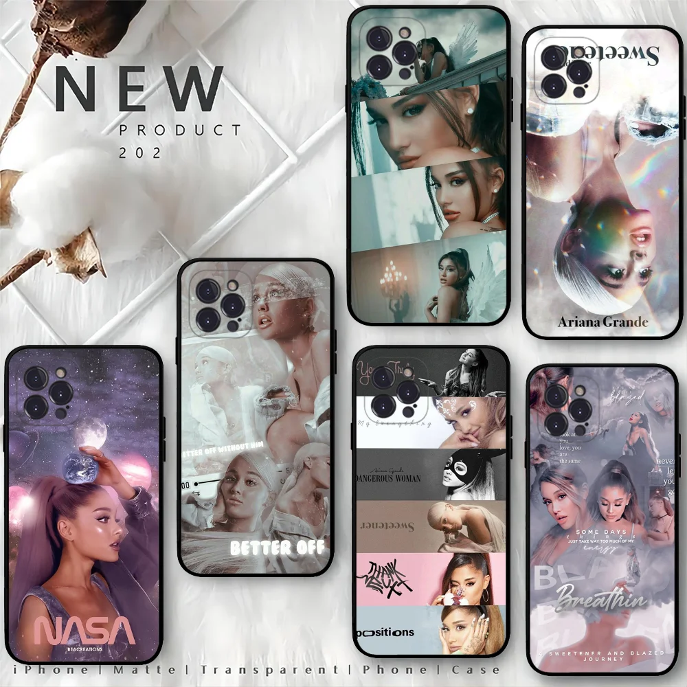 singer A-Ariana Grande Phone Case For iPhone 15 14 11 12 13 Mini Pro XS Max Cover 6 7 8 Plus X XR SE 2020 Funda Shell