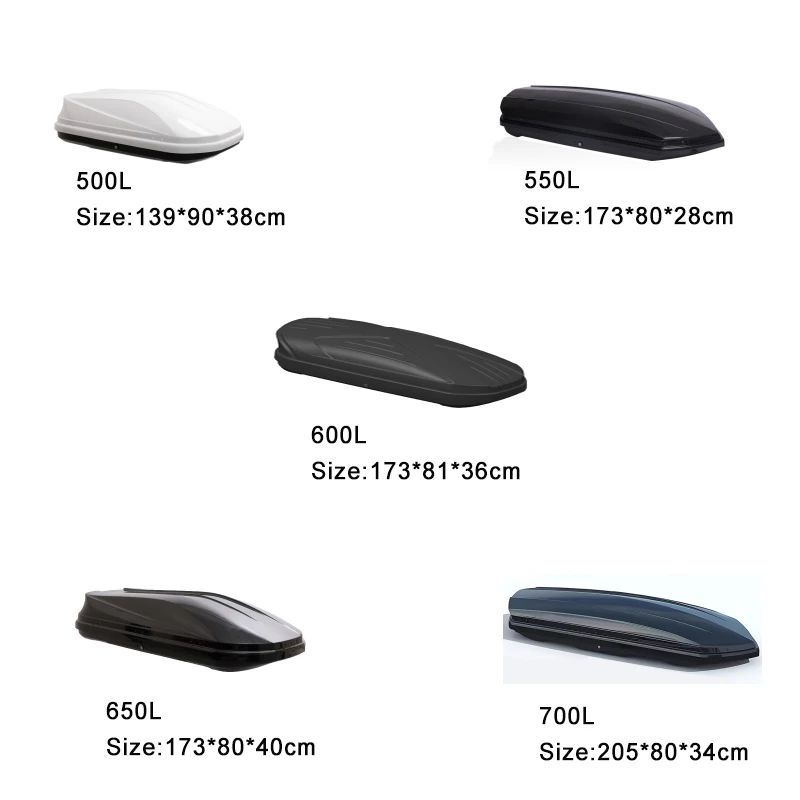 Direct From Chinese Factory Lockable Anti-Theft Car Roof Box Sports Design Plastic Cargo Carrier for Car Roof Luggage Storage