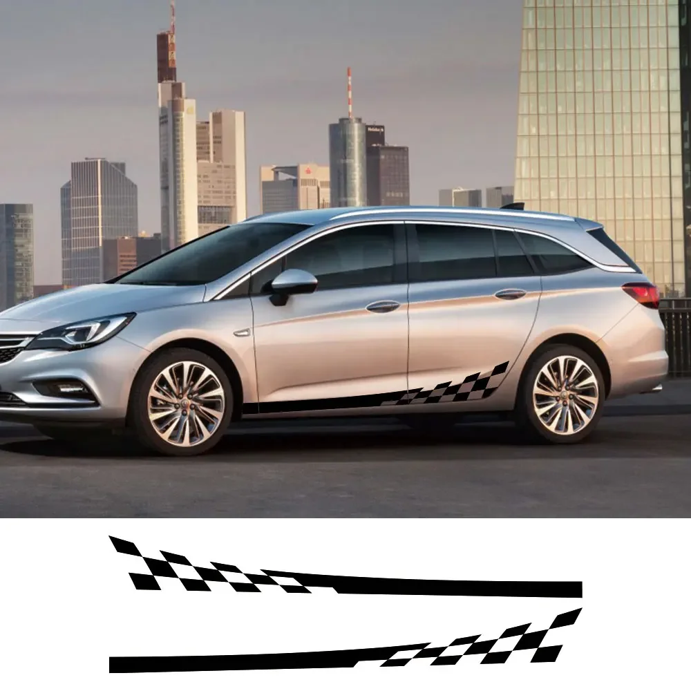 2 قطعة جوانب السيارة الجسم ملصقات DIY بها بنفسك شخصية الفينيل فيلم الشارات لأوبل أسترا H K J G كورسا E D OPC اكسسوارات السيارات الشارات #2
