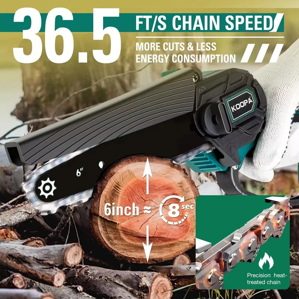 Koopa Tool 18 В/21 В бесщеточный электрический триммер и бесщеточный мини6-дюймовый электрический пильный набор инструментов для сада, парка