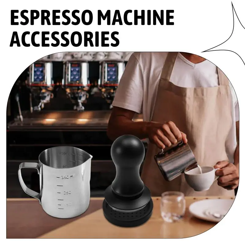 A93E-Coffee Tamper Set, Espresso Accessories Kit, With Espresso Tamper 51Mm, Coffee Stirrer