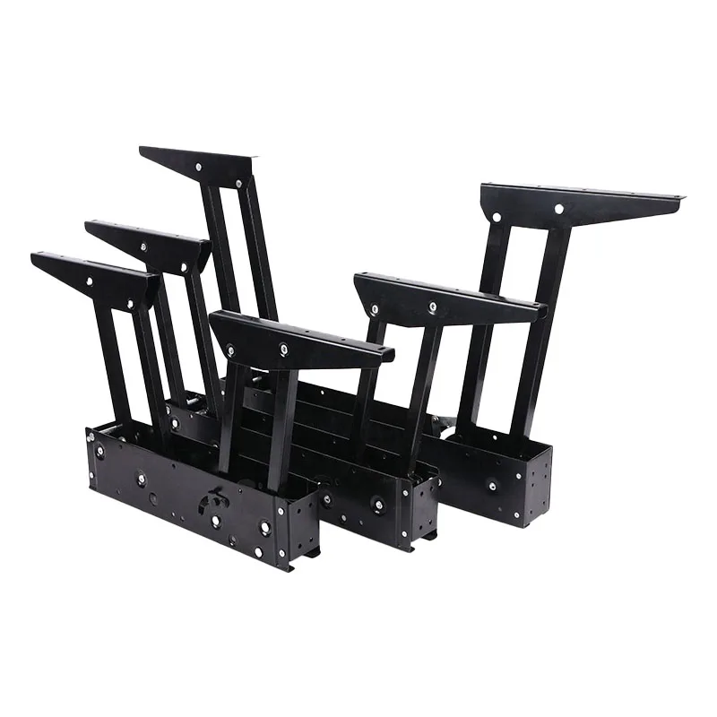 

Multi-function iron lifting ceiling coffee table hinge folding mechanism, spring standing frame, bracket, lifting frame