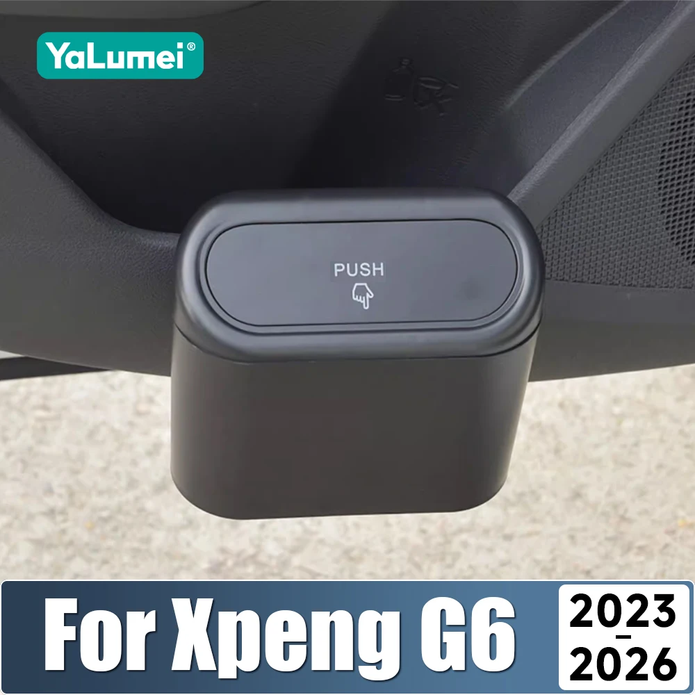 Für Xpeng G6 EV 2023 2024 2025 2026 G01 PHEV Tragbare Hängende Auto Mülleimer Müll Box Kleinigkeiten Bin multifunktionale Tasche
