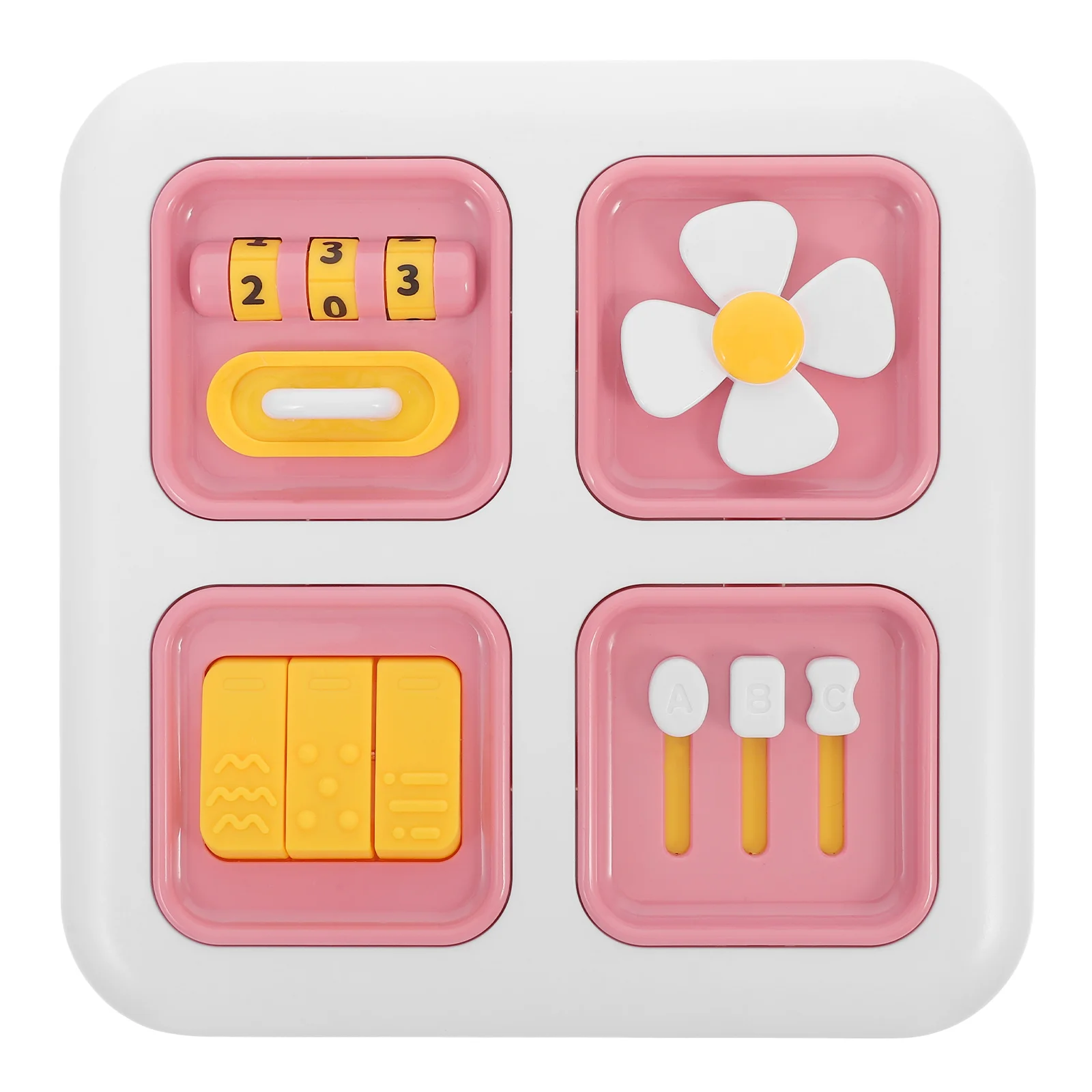 

Toddler Busy Board Abs Safe Durable Sensory Montessori Interactive Cognitive For Kids Travel Educational Plaything Building