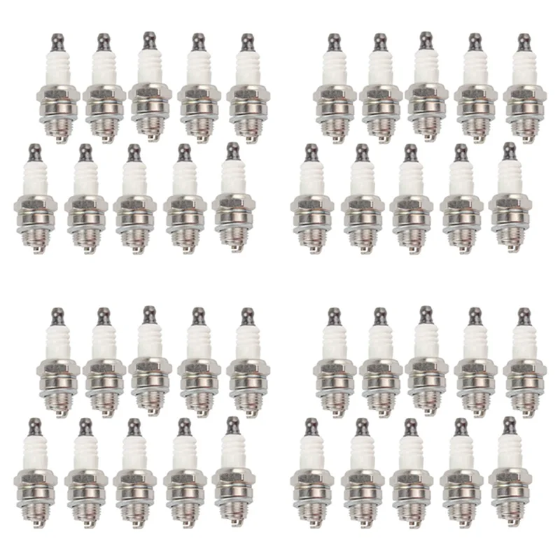 A19F-40Pcs L7T Свеча зажигания для триммера, воздуходувки, бензопилы, кустореза, триммера, газонокосилки