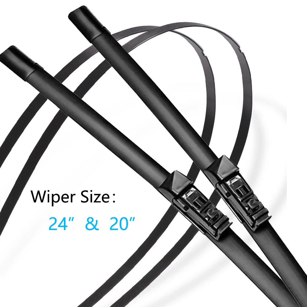 For Range Rover L460 2022 2023 Front Winter Wiper Blades Washers Boneless Frameless Rubber Window Windshield Windscreen Cleaning