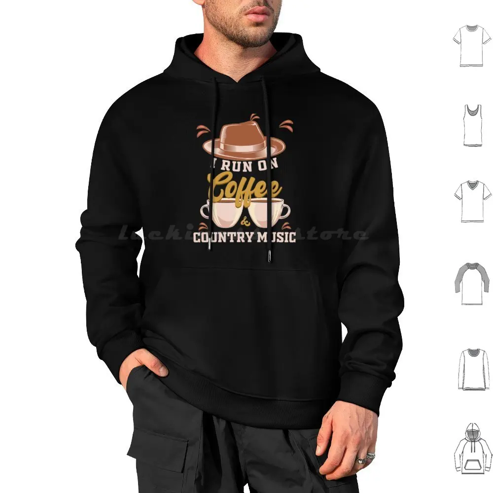 Coffee Drinker Cafephile Cowboy Country Song Fans Musician Hoodie cotton Long Sleeve Country Eric Church Country Music Luke