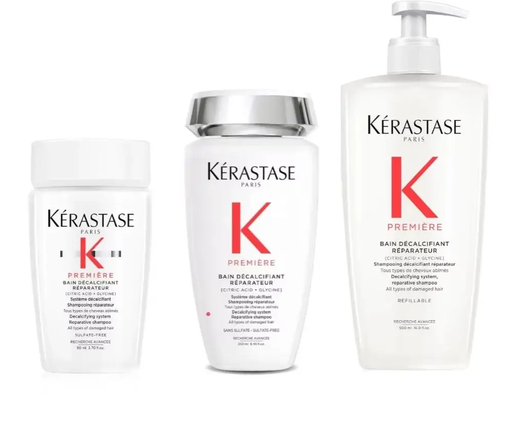 Kerastase Premiere Sulfate-Free Hair Repair Shampoo 80ml/250ml/500ml,  For All Damaged Hair Types, Strengthens & Smoothes