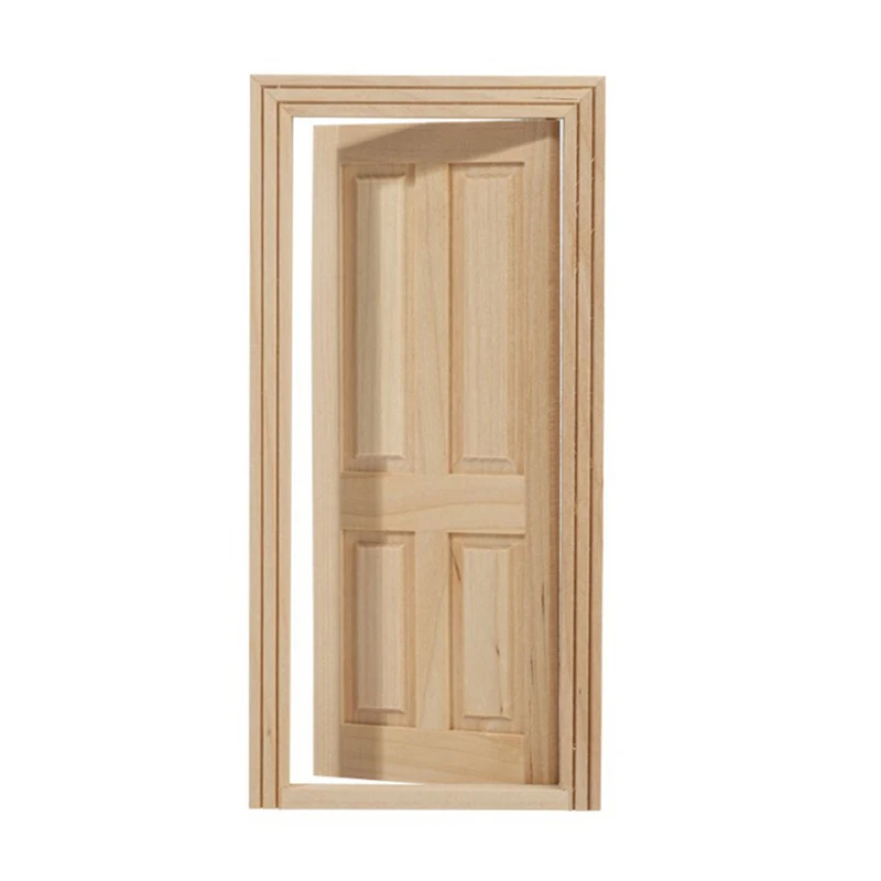 Hot Dollhouse Mini doors and windows can be painted and colored with plain materials