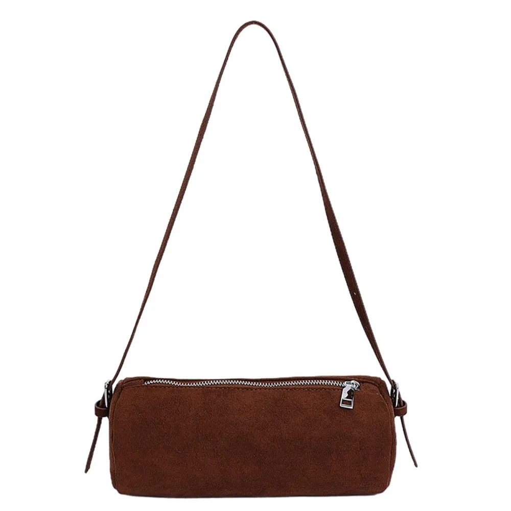 

Shoulder Bag Suede Pillow Handbag Large Capacity Handbag Slouchy Hobo Bags Korean Style Candy Color Solid Color Tote Bag