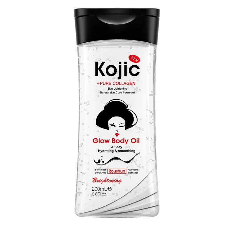 200ml Huile corporelle à l'acide kojique Huile essentielle pour le corps Huile de soin de la peau Hydratante et soin hydratant Convient à toutes les saisons