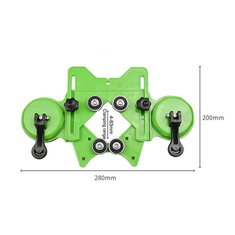 4-83MM Drill Guide Diamond Drill Bit Glass Tile Hole Locator Saw Core Bit Double Suction Cup Guide Ceramic Locator Tool