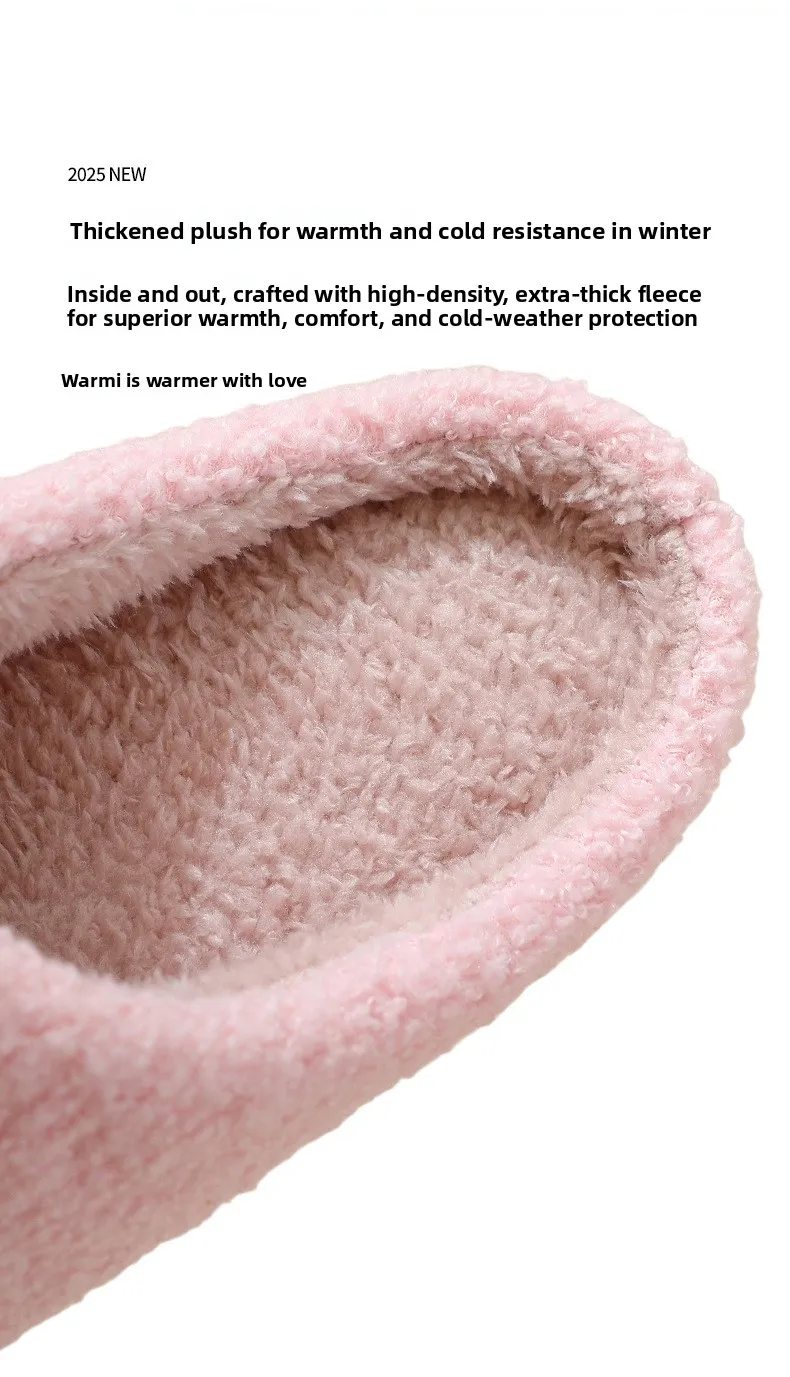 Neue Winter-Hausschuhe für Damen, Mädchen, Modische Blumen-Hausschuhe, Weiche Flache Sandalen für Paare, Herren-Weihnachts-Flip-Flops – Detail 9