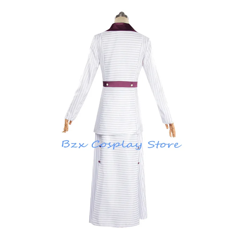 Rose Cosplay Anime Titanices DeWitt Bukater Cosplay Costume Coat Dress White Uniform Set Halloween Party Outfit for Women