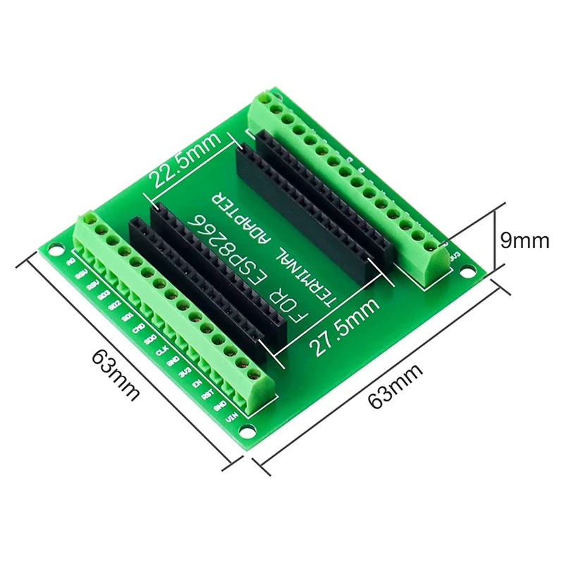 2PCS ESP8266 Breakout Board GPIO 1 Into 2 For ESP8266 ESP-12E Nodemcu Development Board