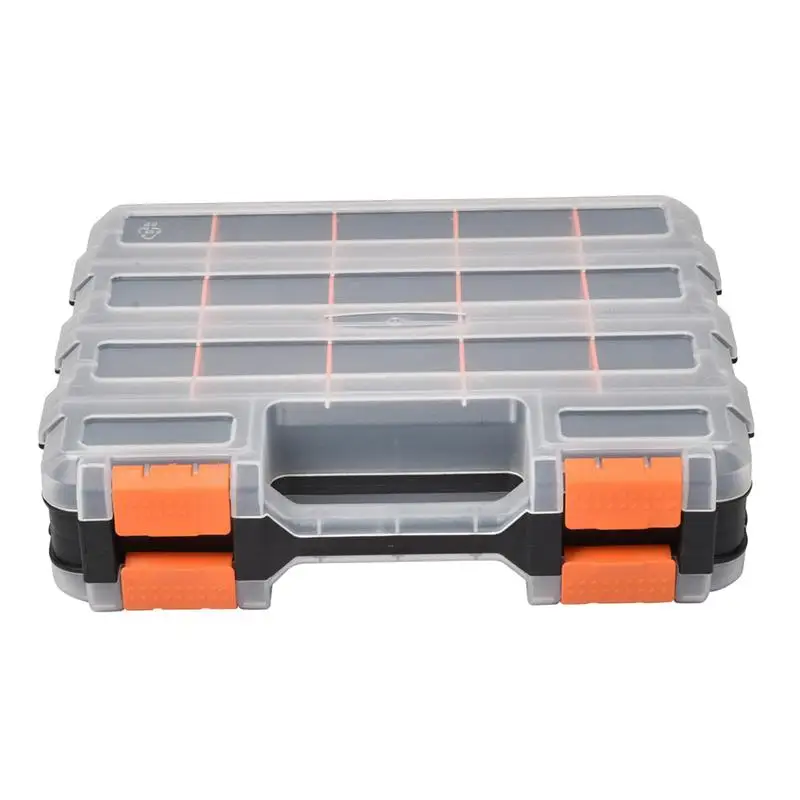 Small Parts Organizer Box Screw Storage Box Metal Parts Hardware Tool Screwdriver Auto Repair Tool Box Tool Case for Fasteners