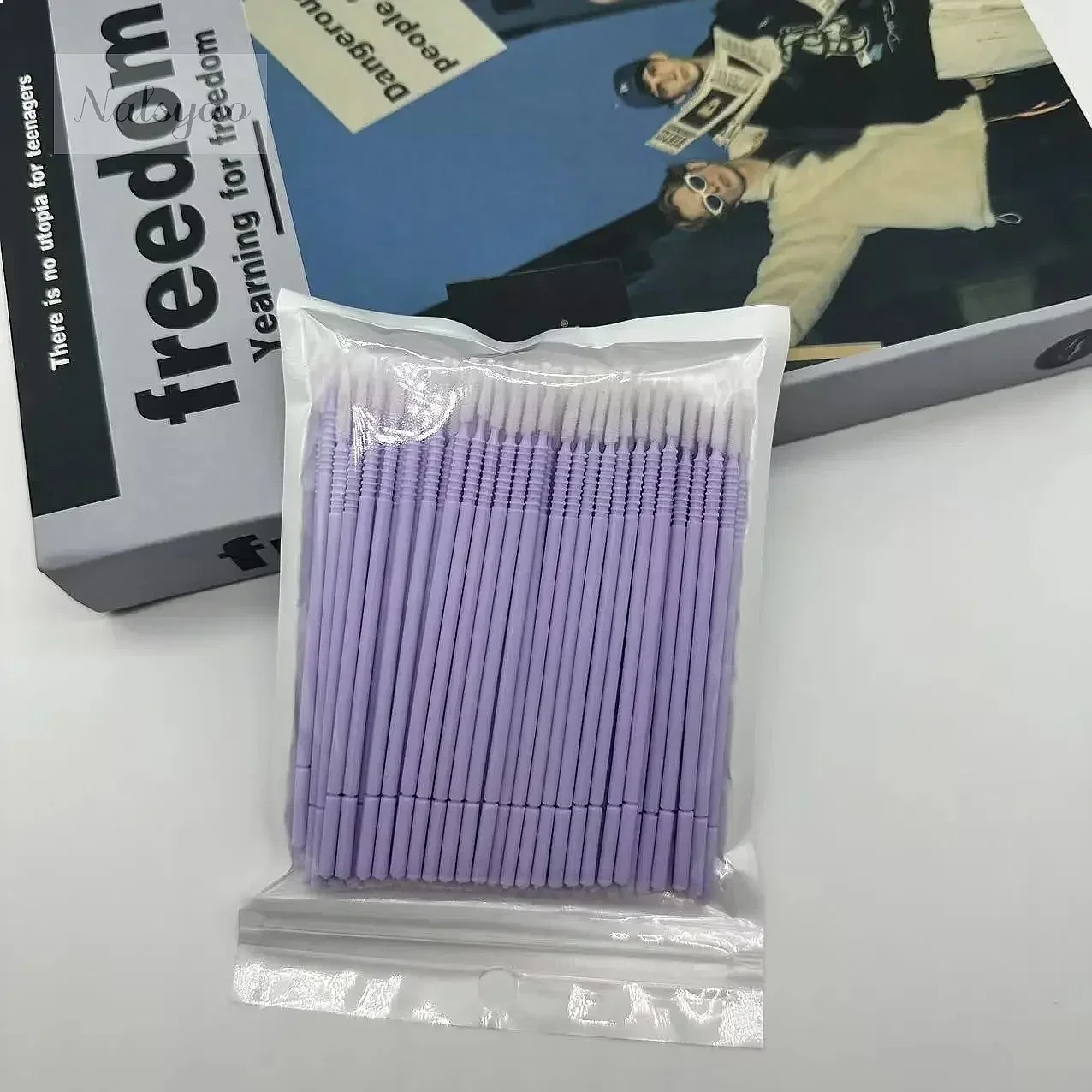 100Pcs Professional Disposable Eyelash Extension Micro Brush Applicator Mascara Swab Makeup Brushes