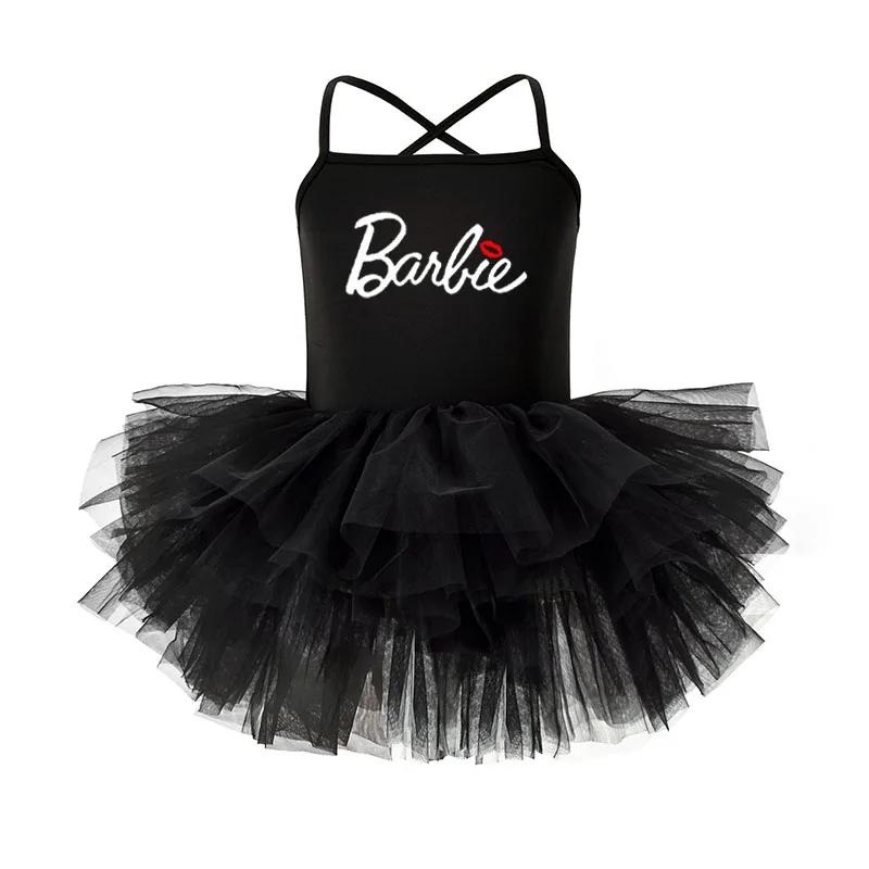 Kawaii cartoon anime Barbie girls dance tutu skirt comfortable nude summer quick-drying sleeveless body training suit tutu skirt