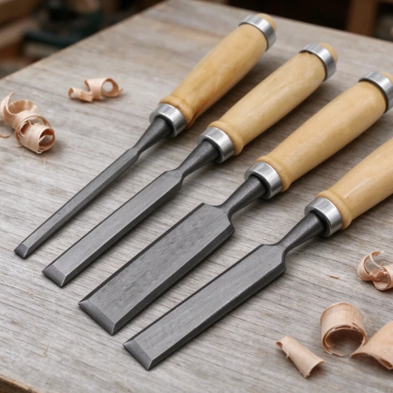 Popular 6/12/18/24mm Wood Carving Chisels Set Professional for Woodworking with Ergonomic Wood Carving Tools DIY Auxiliary Tools