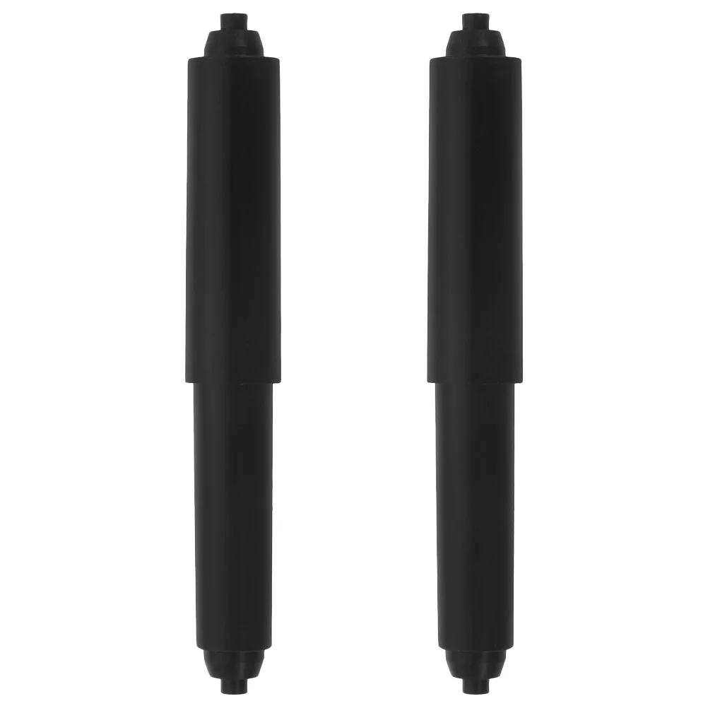 

2 Pcs Toilet Paper Holders Hotel Roll Replacement Roller Towel Rod Rolling Bracket Black Spring Style Shaft for Bathroom