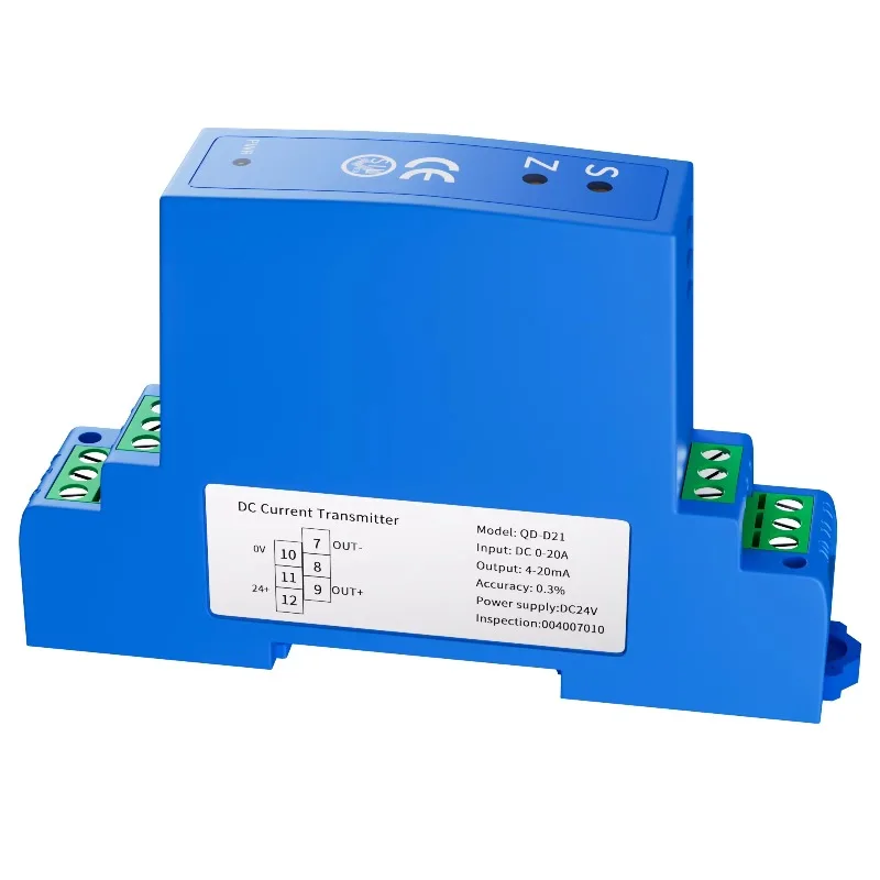 AC 0-5A 0-10A 0-15A to 4-20mA AC DC Current Transformer Sensor 10A to 0-10V 0-5V RS485 DC24V Current Transmitter