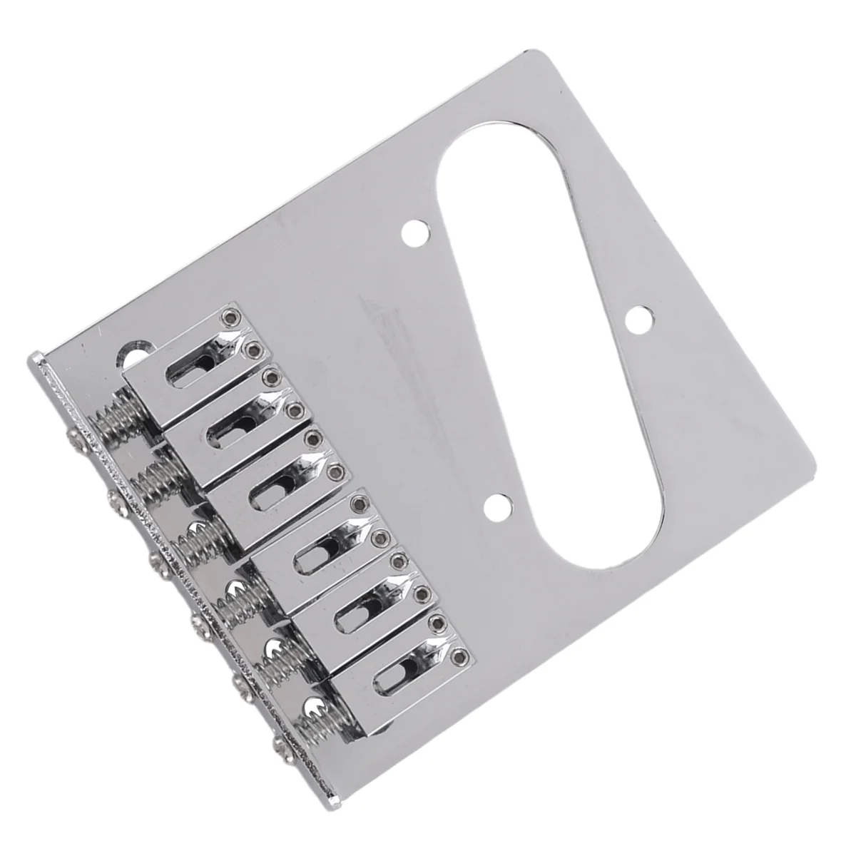 1 Set 6 Saddle Guitar Bridge Adjustable 6-Saddle Electric Guitar Bridge for Telecaster TL Guitar Black
