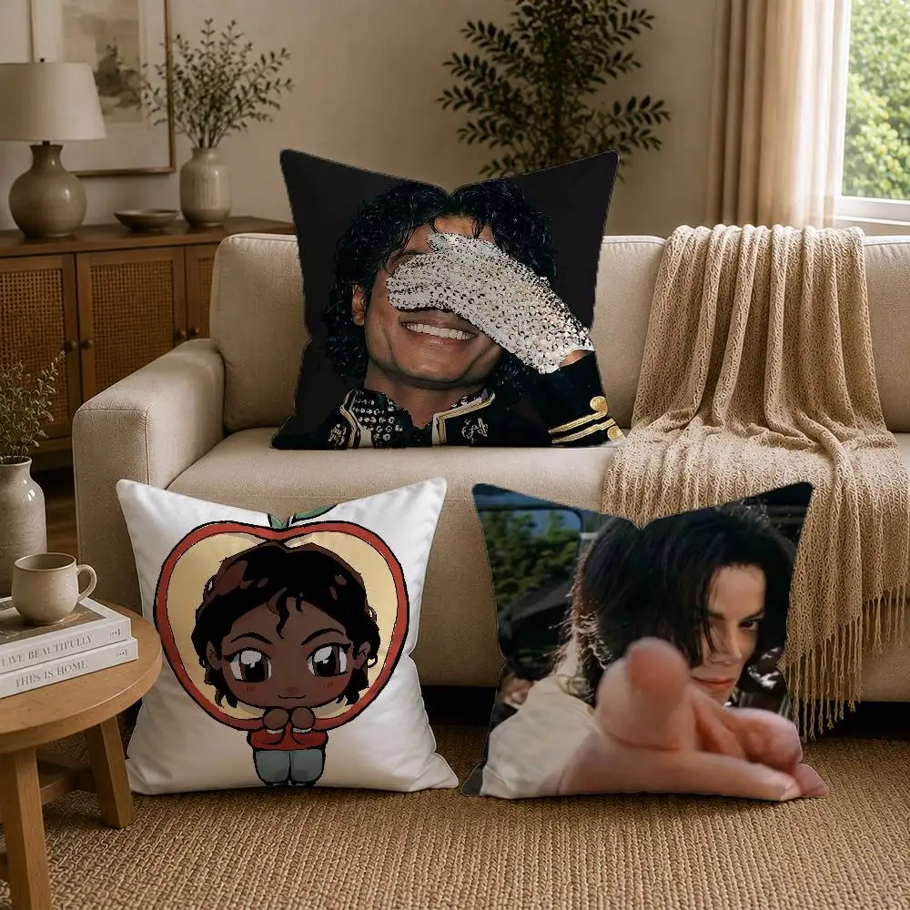 Michael Jackson Pillow Case for Sofa Living Room Home office Decor Protective Cover