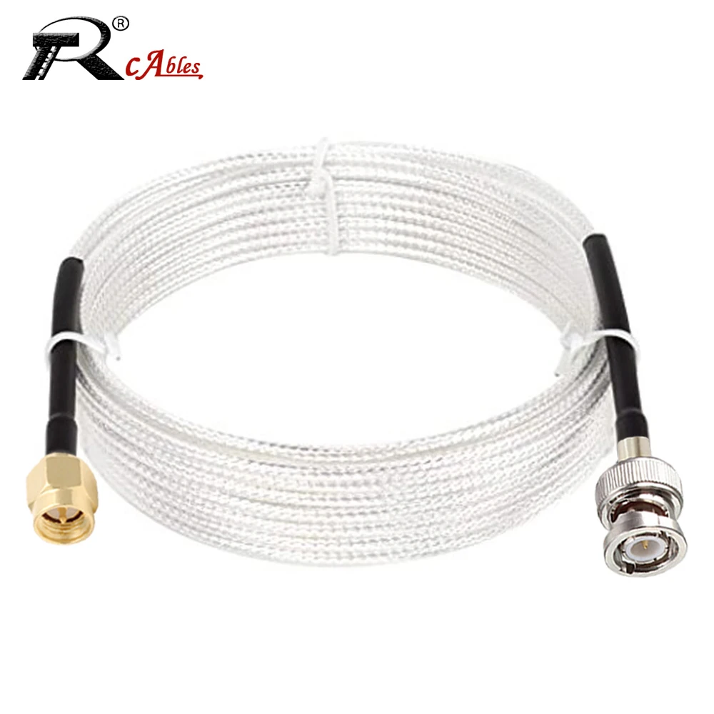 1PC BNC To SMA RG316 50 Ohm Pigtail SMA ชาย BNC ชาย RF Coax Extension Cable coaxial Jumper สายไฟ15ซม.ขายส่ง