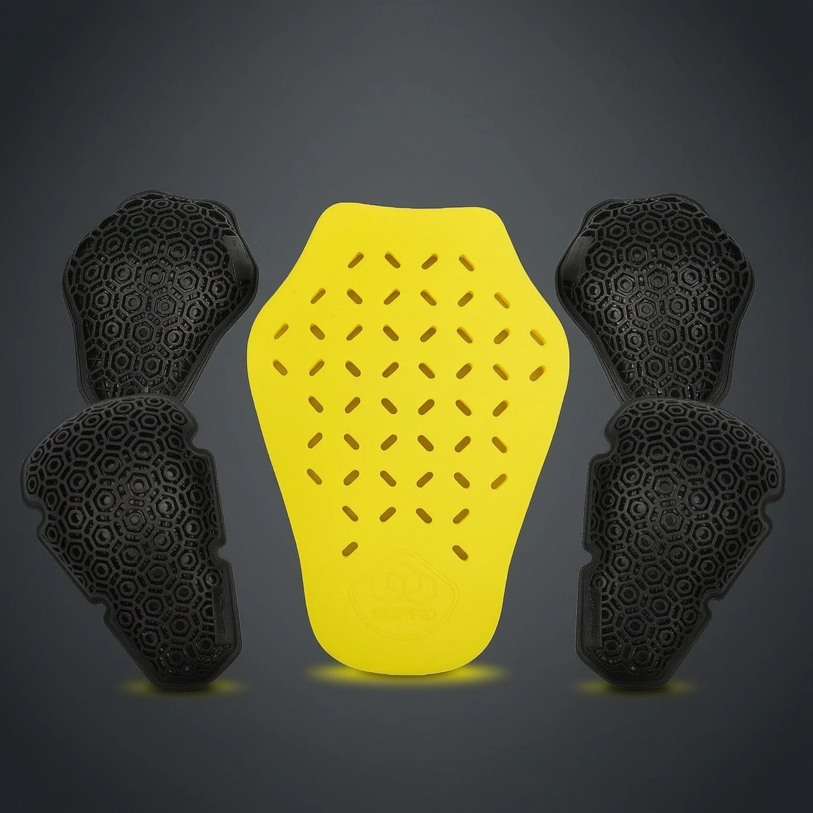 5 Pieces Protective Padding Pad Set Honeycomb Jacket Protective Padding Inserts Motorcycle Jacket Insert Ventilated