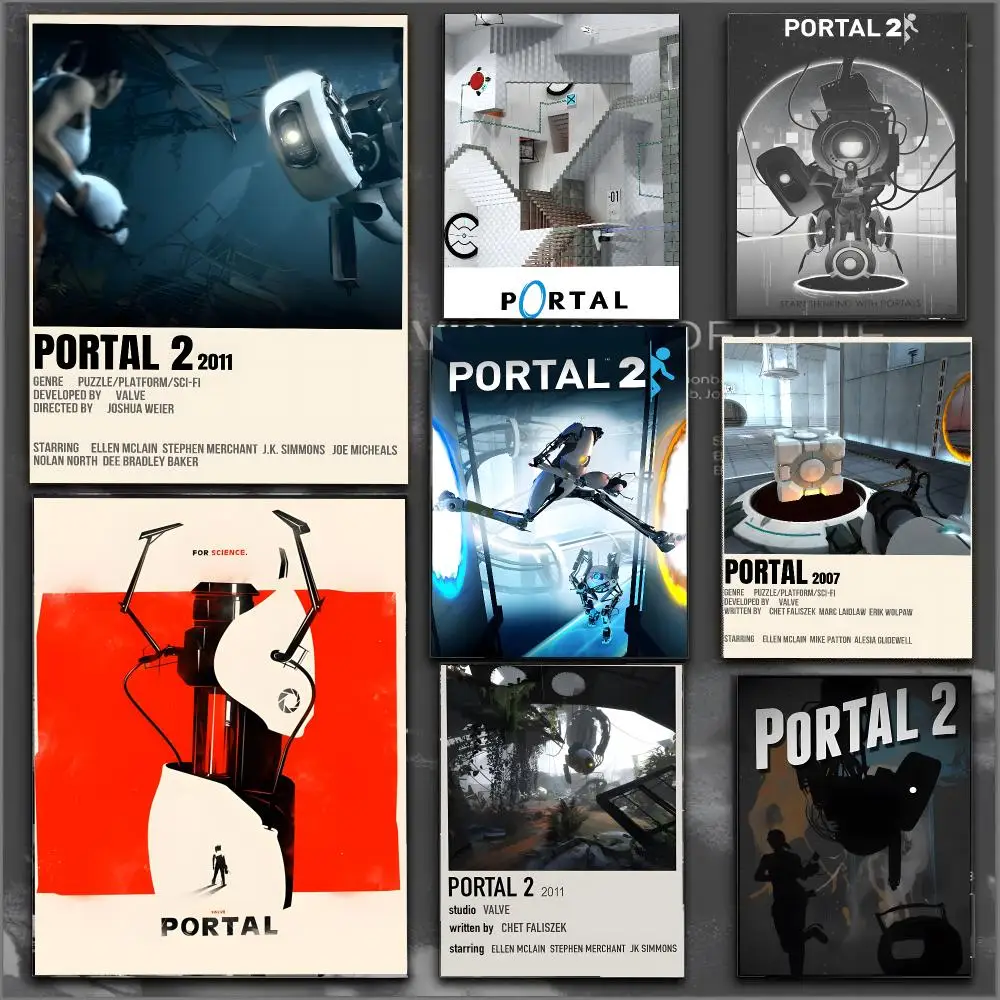 Portal game trendy wall art Poster Modern Aesthetic Wall Art Print Minimalist Bedroom Living Room Home Decor Gift