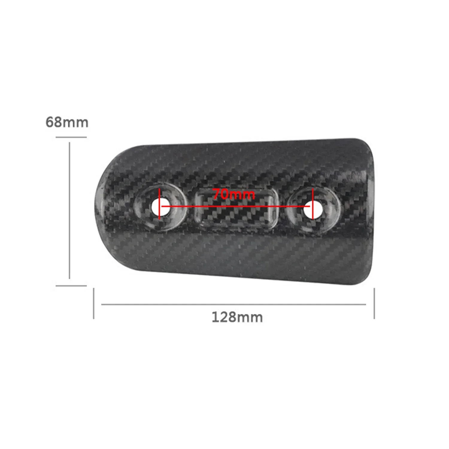 Motorcycle Exhaust Pipe Carbon Fiber Protector Heat Shield Cover Guard Anti-scalding Cover For CB650F Z900 TMAX530 CB400 XMAX300